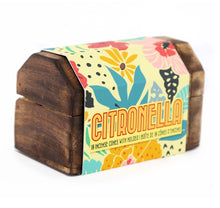 Load image into Gallery viewer, Citronella Incense Cones in wooden box
