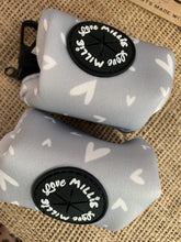 Load image into Gallery viewer, Grey Hearts Dog Poo Bag Holder
